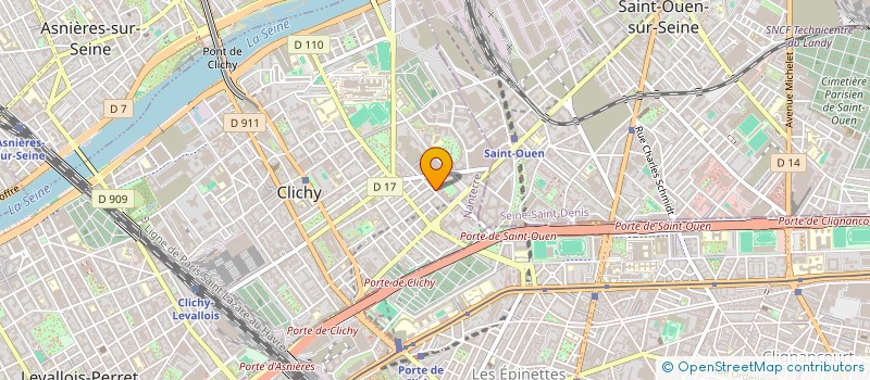 localisation de l'entreprise MADAME XAVIERE ZIMMERMANN à CLICHY