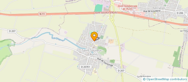 localisation de l'entreprise MADAME XAVILA MARTIN à SAINT SAUVEUR D'AUNIS