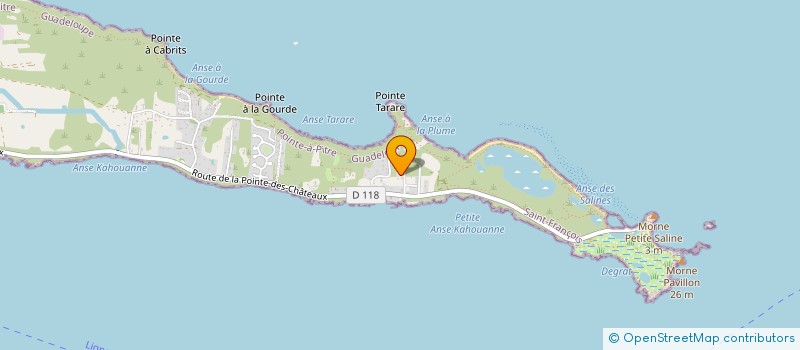 localisation de l'entreprise MADAME XENIA LISE CONSTANCE CARAIBE  SAINT-FRANCOIS