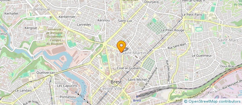 localisation de l'entreprise MADAME XENIA TCHEKAN à BREST
