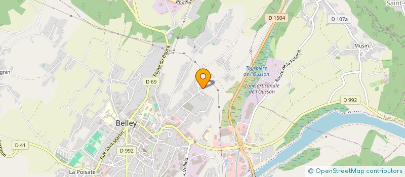 localisation de l'entreprise MADAME XHUVESINA MORINA  BELLEY