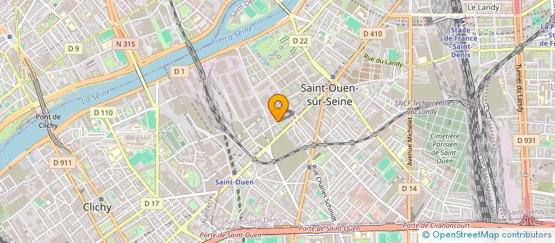 localisation de l'entreprise MADAME XIAO LIN à SAINT-OUEN-SUR-SEINE