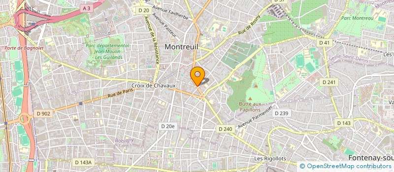 localisation de l'entreprise MADAME XIAO ZHU à MONTREUIL