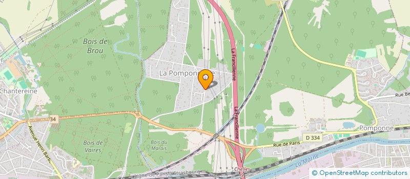 localisation de l'entreprise MADAME XIAODAN GU  POMPONNE