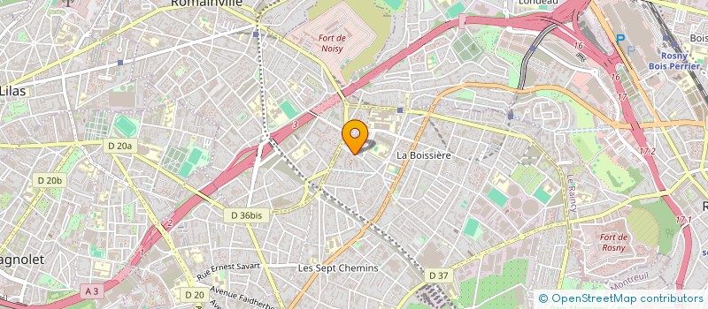 localisation de l'entreprise MADAME XIAOHONG WANG  MONTREUIL