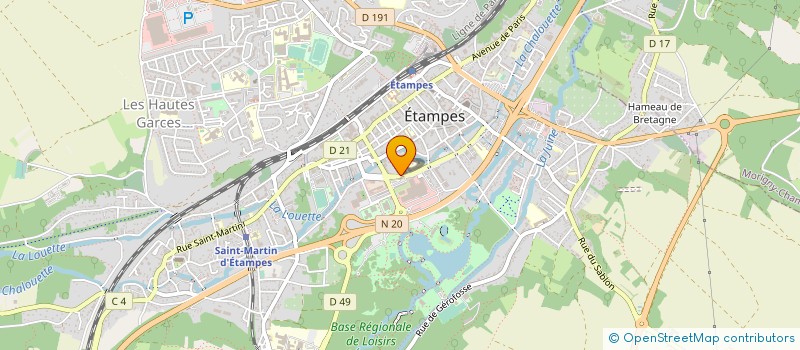 localisation de l'entreprise MADAME XIAOJIA WANG à ETAMPES