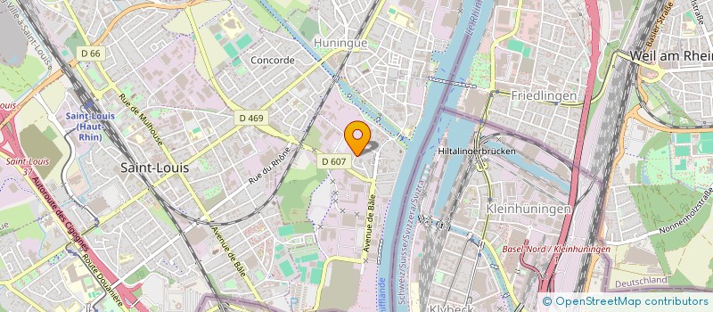 localisation de l'entreprise MADAME XIAOJUN LI  HUNINGUE