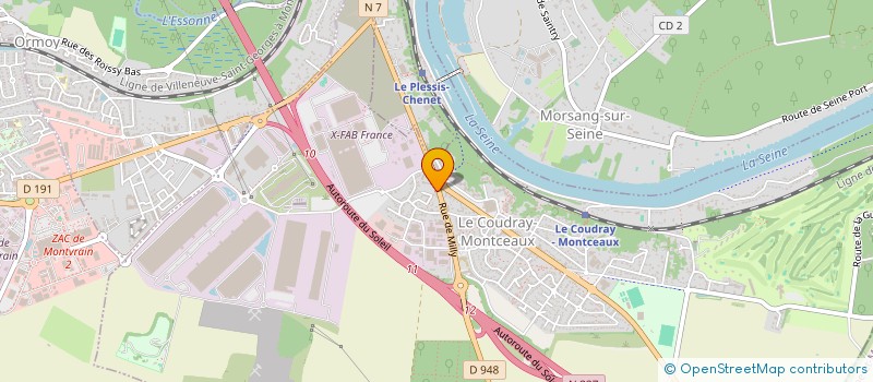 localisation de l'entreprise MADAME XIAORU YE  LE COUDRAY-MONTCEAUX