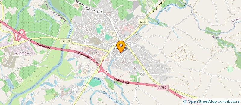 localisation de l'entreprise MADAME XIAOXIAO LIN  GIGNAC