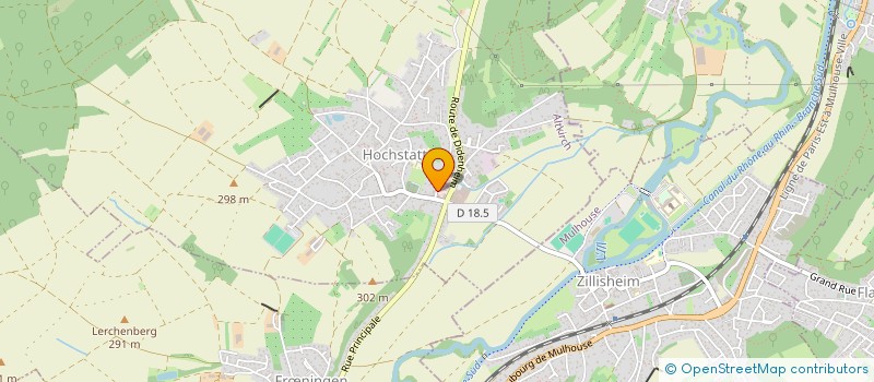 localisation de l'entreprise MADAME XIAOYA CHEN  HOCHSTATT