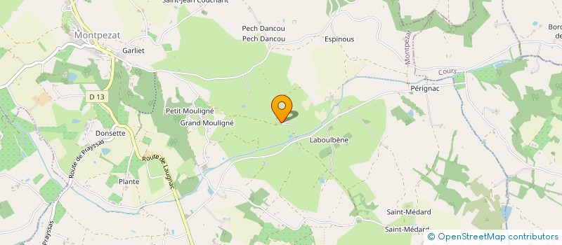 localisation de l'entreprise MADAME XIAOYAN HUANG  MONTPEZAT