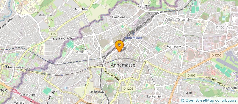 localisation de l'entreprise MADAME XINYI HU  ANNEMASSE