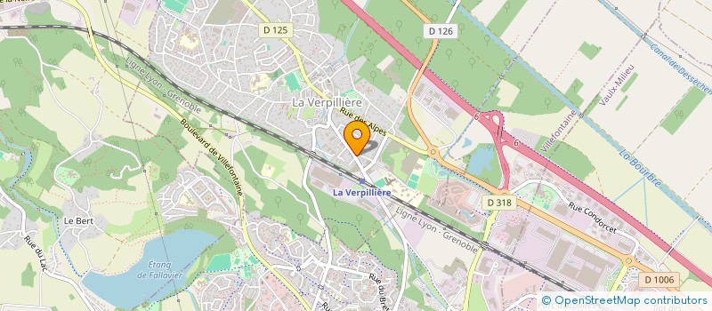 localisation de l'entreprise MADAME XIYUN ZHENG  LA VERPILLIERE