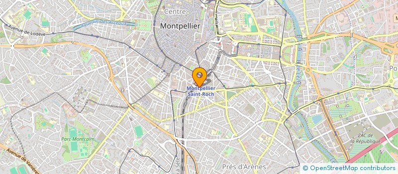 localisation de l'entreprise MADAME XRISTILLA GUILLERM à MONTPELLIER