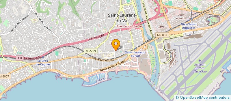 localisation de l'entreprise MADAME XUAN TRAN à SAINT-LAURENT-DU-VAR