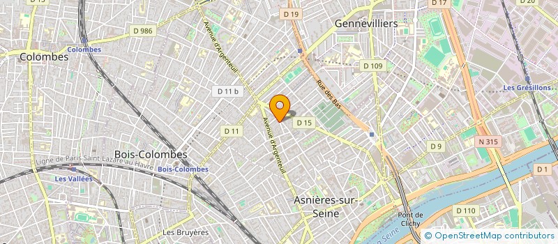 localisation de l'entreprise MADAME XUEJIAO MA  ASNIERES-SUR-SEINE