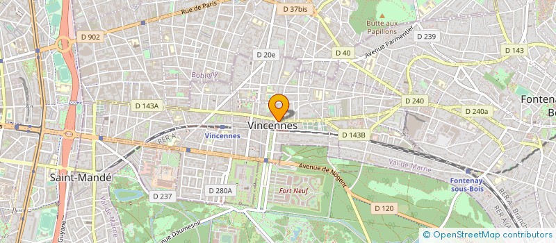 localisation de l'entreprise MADAME XUESONGPING YANG à VINCENNES