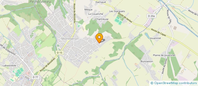 localisation de l'entreprise MADAME XUEYAN CHEN à MONTBERON