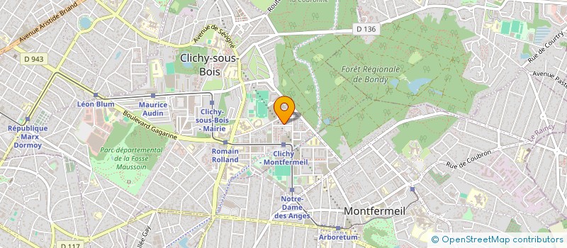 localisation de l'entreprise MADAME XX MPUTU OSONGO à CLICHY-SOUS-BOIS
