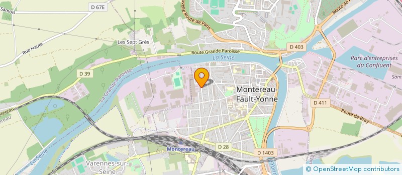 localisation de l'entreprise MADAME XXX MADILU MBONGI  MONTEREAU-FAULT-YONNE