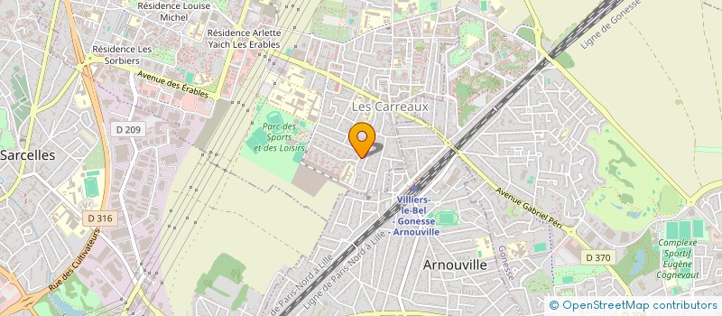 localisation de l'entreprise MADAME XXX MARY BERNATHEEN  VILLIERS-LE-BEL