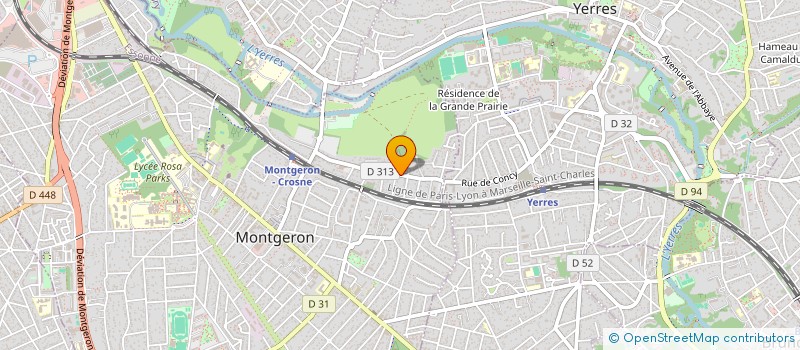 localisation de l'entreprise MADAME Y VVE GUILLEMIN  MONTGERON