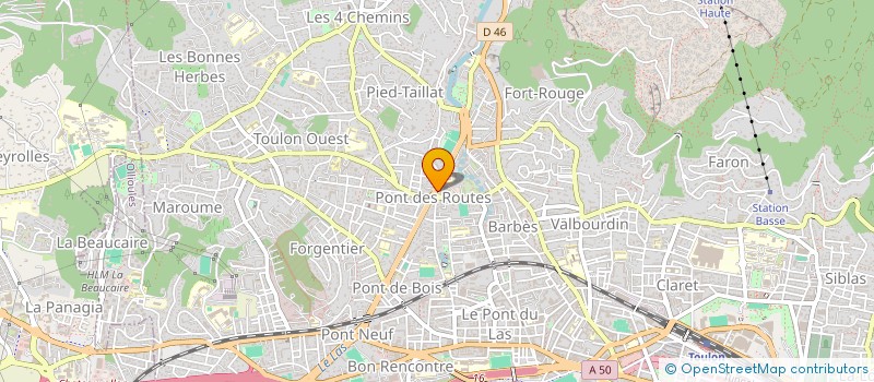 localisation de l'entreprise MADAME YACINE DIALLO  TOULON