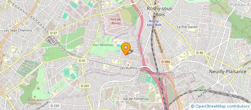 localisation de l'entreprise MADAME YACINE KEBE à MONTREUIL