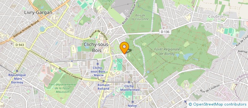 localisation de l'entreprise MADAME YACINE LOPY à CLICHY-SOUS-BOIS