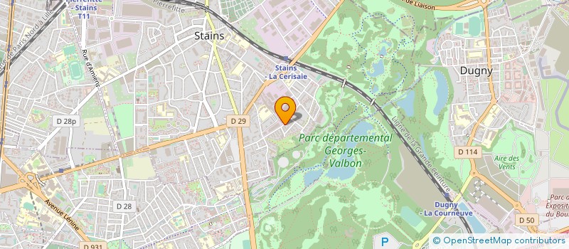 localisation de l'entreprise MADAME YACINE M'BODJ à STAINS