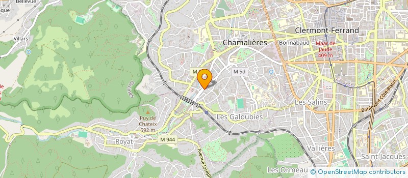 localisation de l'entreprise MADAME YACINE MBENGUE  CHAMALIERES