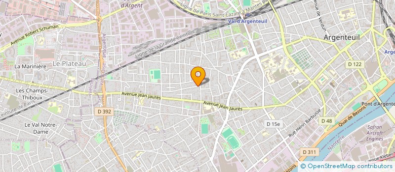 localisation de l'entreprise MADAME YACOUBA FADIGA  ARGENTEUIL