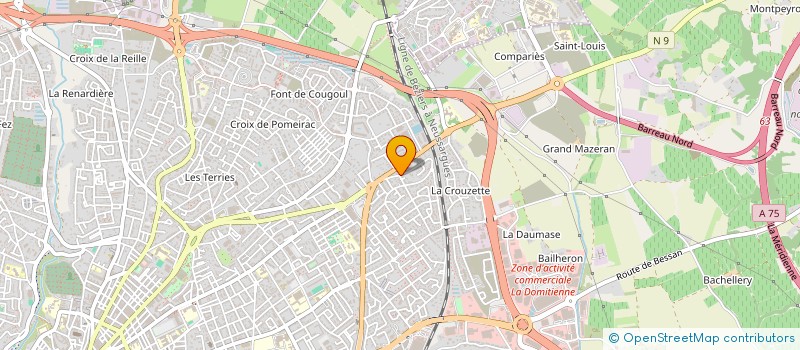localisation de l'entreprise MADAME YADIGAR CALBAY à BEZIERS