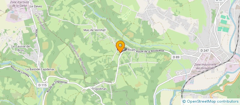 localisation de l'entreprise MADAME YADIKO VALLET  VILLEFRANCHE-DE-ROUERGUE