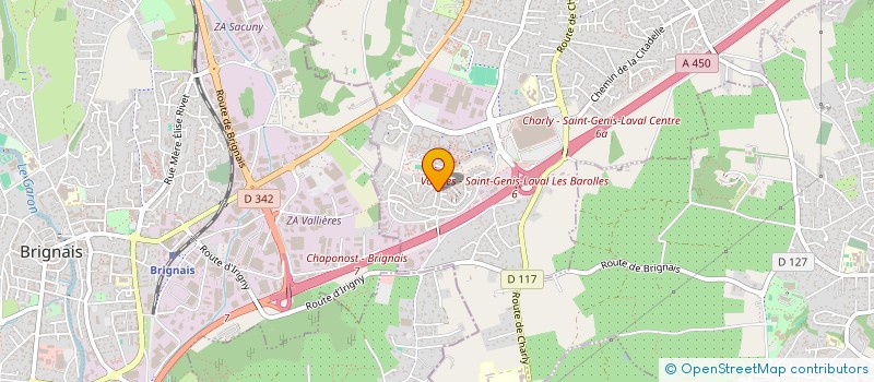 localisation de l'entreprise MADAME YADNAPA PASA  SAINT-GENIS-LAVAL