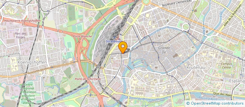 localisation de l'entreprise MADAME YAEL DREYFUS à STRASBOURG