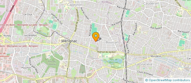 localisation de l'entreprise MADAME YAEL GILBERT  MERIGNAC