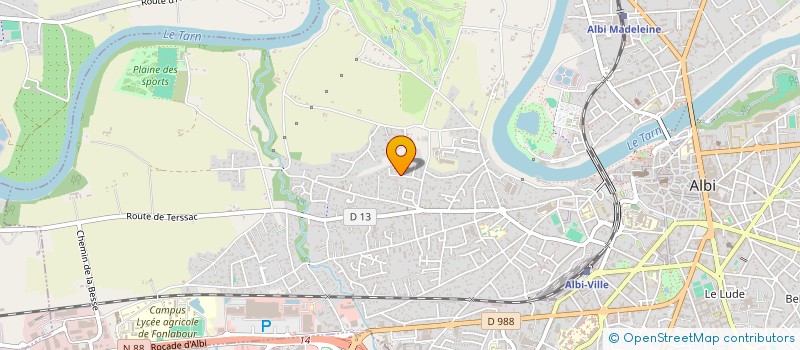 localisation de l'entreprise MADAME YAEL PUECH à ALBI