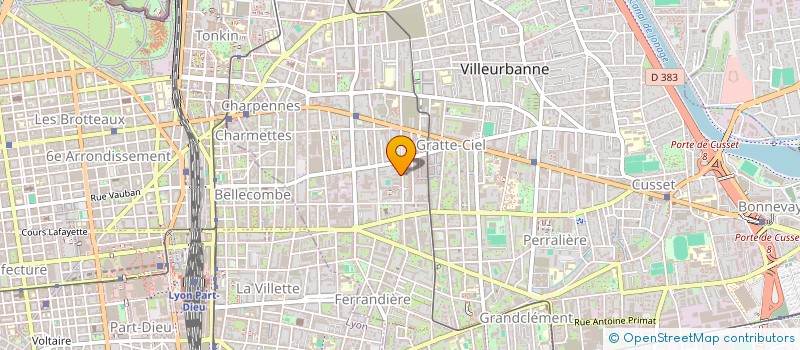 localisation de l'entreprise MADAME YAELE BENSEMHOUN  VILLEURBANNE