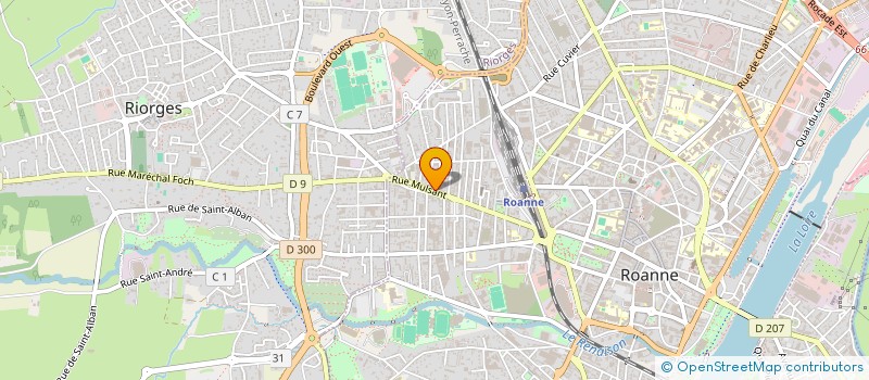 localisation de l'entreprise MADAME YAELE SEBBAN à ROANNE