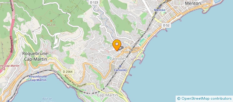 localisation de l'entreprise MADAME YAELLE CHEMLA  ROQUEBRUNE-CAP-MARTIN