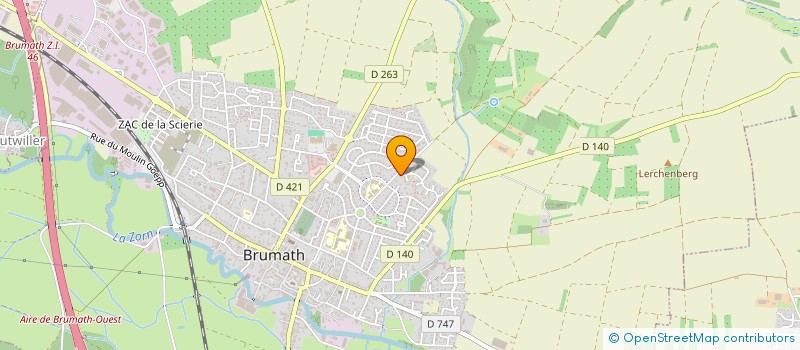 localisation de l'entreprise MADAME YAELLE MAZOUZI  BRUMATH