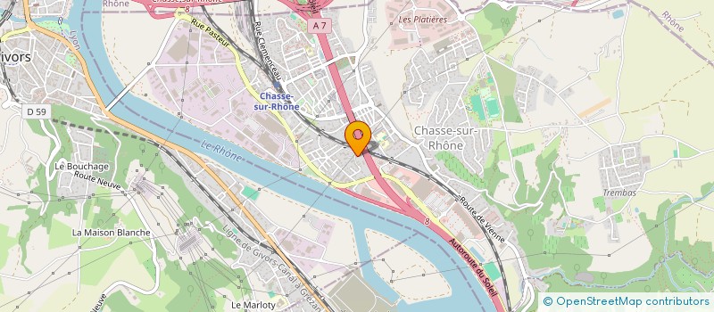 localisation de l'entreprise MADAME YAELLE RAMIRO DA SILVEIRA  CHASSE-SUR-RHONE