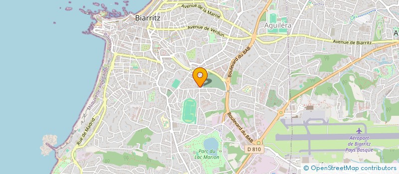 localisation de l'entreprise MADAME YAELLE RODRIGUEZ  BIARRITZ