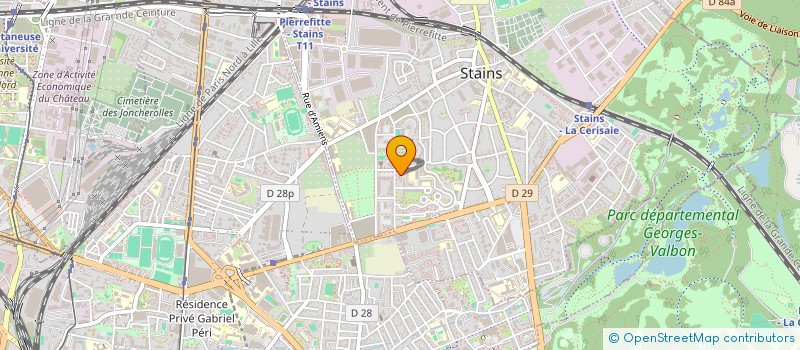 localisation de l'entreprise MADAME YAHIAOUIA MAHAMEDI  STAINS