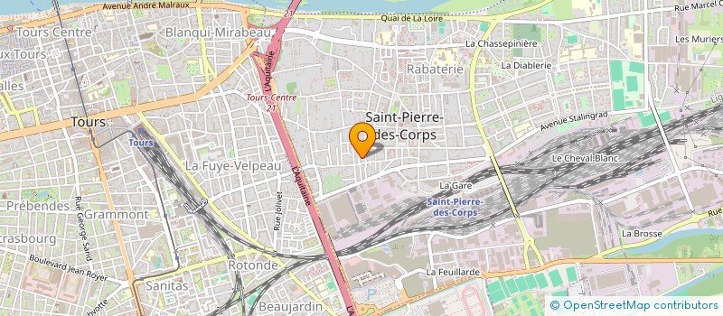 localisation de l'entreprise MADAME YAJIE ZHANG  SAINT-PIERRE-DES-CORPS