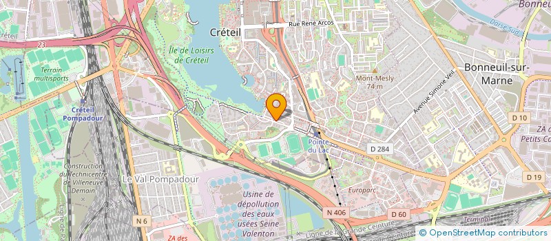 localisation de l'entreprise MADAME YAKA MBODJ  CRETEIL