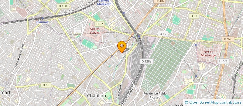 localisation de l'entreprise MADAME YAKI SISSOKO  CHATILLON