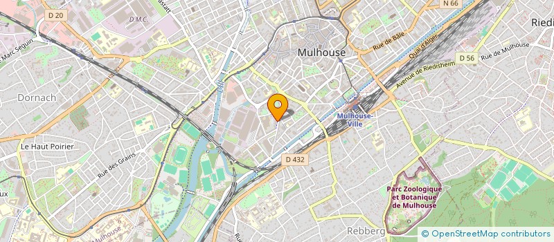 localisation de l'entreprise MADAME YALDA BAHAZADA  MULHOUSE