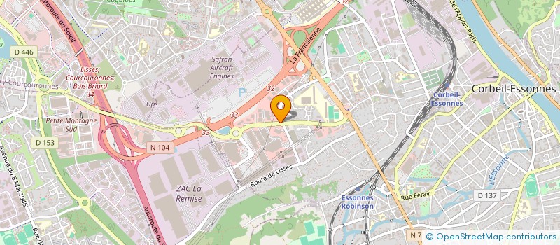 localisation de l'entreprise MADAME YAMANDA BAHOUS  SAINT-GERMAIN-LES-CORBEIL